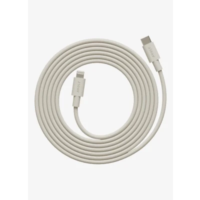 Afbeelding van Avolt USB C to Lightning oplaadkabel 60W 2 meter Zand