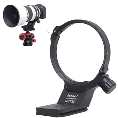 Afbeelding van iShoot Metalen statief Mount Ring Lens kraag Compatibel met Canon RF 70 200mm f/2.8L is USM E (III), Support Houder Beugel Bodem Arca Swiss Fit Quick Release Plate Feature