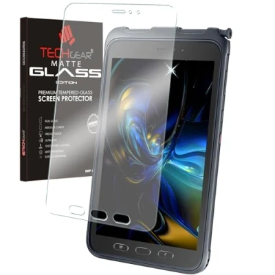 Afbeelding van TECHGEAR Anti Glare Galaxy Tab Active 3 8 inch MATTE Glass Edition, Gehard Glas Screen Protector [9H Toughness] [Krasbestendig] Ontworpen voor Samsung SM T570/T575/T577