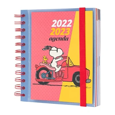 Afbeelding van Grupo Erik AEEDPM2209 Officiële Snoopy Schoolagenda 2022 2023 Dagagenda 11 Maanden 1 Dag Per Pagina Planner Afsprakenplanner Dagboek Dagelijkse