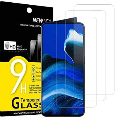Afbeelding van NEW&#039;C 3 Stuks, Screen Protector voor Reno 2Z, Oppo 2, Gehard Glass Schermbeschermer Film 0.33 mm ultra transparant, resistent