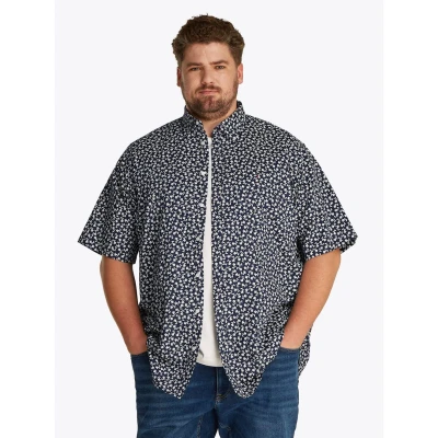 Afbeelding van Tommy Hilfiger Overhemd, Heren, Maat: 4XL, Carbon navy