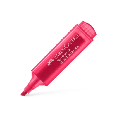 Afbeelding van 10x Tekstmarker Faber Castell 1546 rood