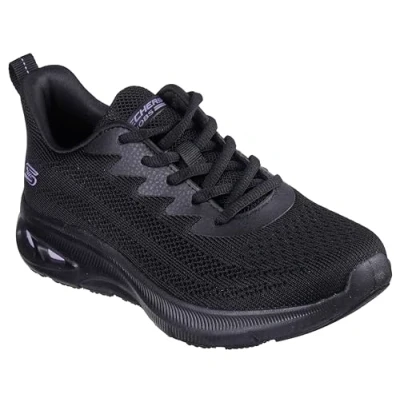 Afbeelding van Skechers Vrouwen BOBS Unity slanke golven, Zwart Engineered Gebreide Trim, 37 EU
