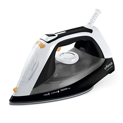 Afbeelding van Ufesa PV3650 Merida 3000W Stoomstrijkijzer, Max 240gr Turboboost en 45gr/min Stoomopbrengst, Keramische Zool, Triple Anti KalK Systeem, Drip, Zwart