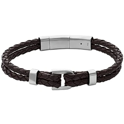 Afbeelding van Fossil heren Heritage armband van leer JF04203040