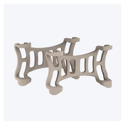Afbeelding van Tractive rubberen klemopzetstuk x2 voor DOG 6 GPS tracker (bruin)