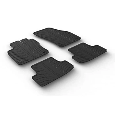 Afbeelding van Gledring Rubbermatten passend voor Audi Q2 11/2016 (T profiel 4 delig + montageclips)