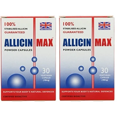 Afbeelding van Allicin Max 30 plantaardige capsules (verpakking van 2 60 capsules)