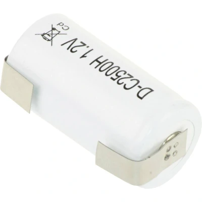 Afbeelding van Mexcel D C2500B Speciale oplaadbare batterij C (baby) U soldeerlip, Flat top NiCd 1.2 V 2500 mAh
