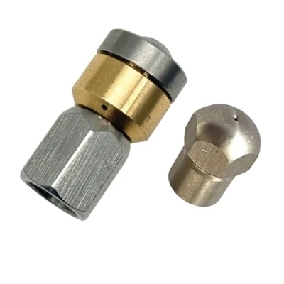 Afbeelding van SET Pijpreinigingssproeier 2 stuks 1/8&quot; stijf roterend voor buisreinigingsslang Kärcher WAP Alto o.a.