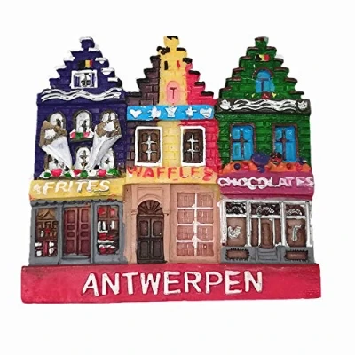 Afbeelding van 3D Antwerpen België koelkast magneet, Huis &amp; keuken decoratie magnetische sticker souvenir magneet reizen gift collectie