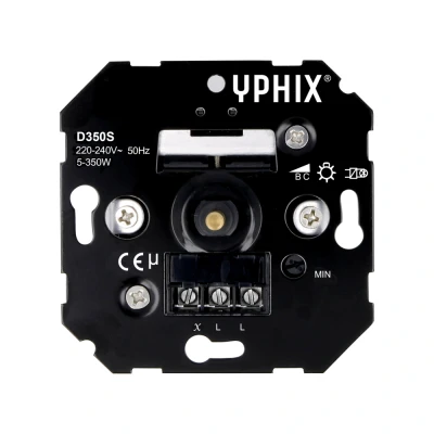 Afbeelding van Yphix Led Dimmer 5 350w Inbouw 230v Fase Afsnijding LEDdirect.nl
