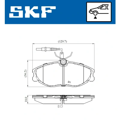 Afbeelding van SKF Remblokset VKBP 80477 E