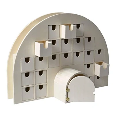 Afbeelding van Artemio adventskalender Igloo, hout, 44 x 15,5 32 cm