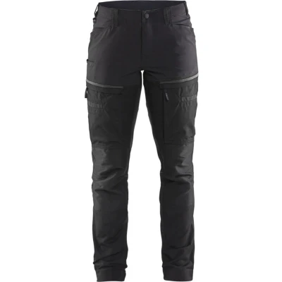 Afbeelding van Blaklader Servicewerkbroek met stretch voor dames 7166 1845 Zwart/Donkergrijs D21