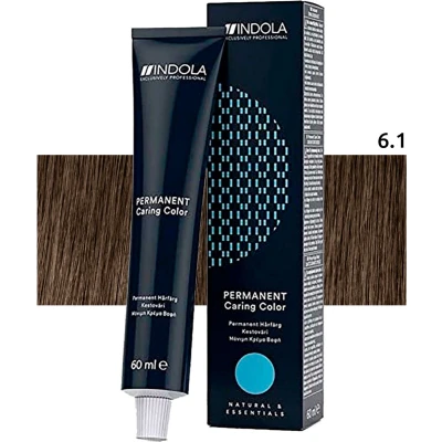 Afbeelding van Indola Permanent Caring Color 6.1 Donkerblond As