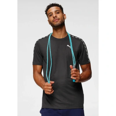 Afbeelding van Puma Essentials Taped TEE Sport Tshirt, Heren, Maat: Large, Black