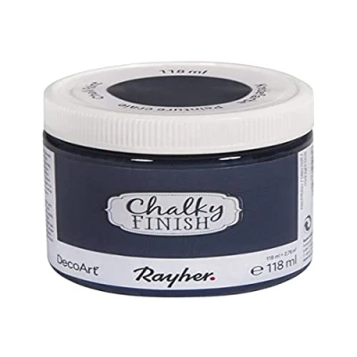 Afbeelding van RAYHER Chalky Finish, Middernacht Blauw, Blik 118ml, Nachtblau