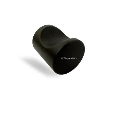 Afbeelding van Handgreep Meubelknop Keukenknop Meubelgreep Zwart 20mm dia