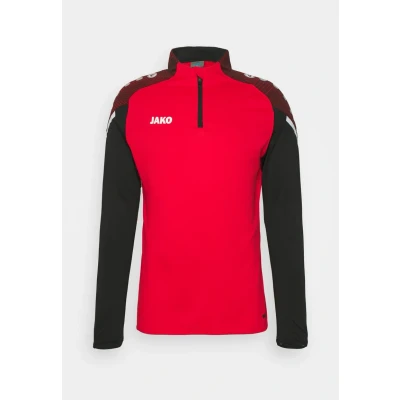 Afbeelding van JAKO ZIP Performance Longsleeve, Heren, Maat: 52/54, Rot/schwarz