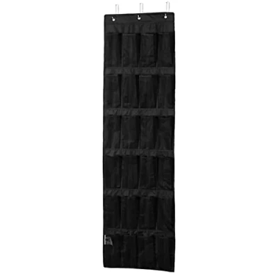 Afbeelding van Amazon Basics Deurorganizer, hanger, met 24 zakken, 47 x 6,3 165 cm, zwart