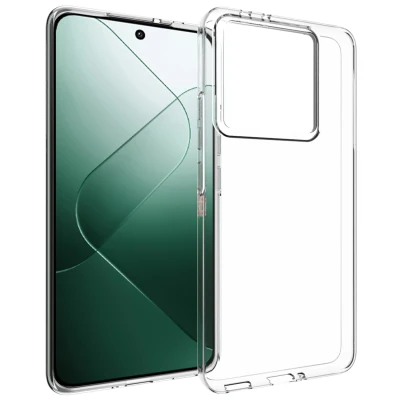 Afbeelding van Xiaomi 14T Pro Hoesje Siliconen en TPU (zacht) Accezz Backcover/Softcase Transparant Telefoonhoesje