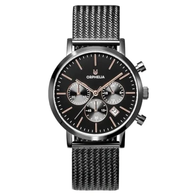 Afbeelding van Orphelia Retro OR82802 Horloge Staal Zwart Ø 40 mm