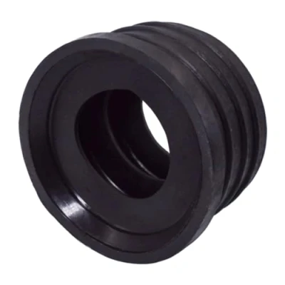 Afbeelding van SKIR&#039;CO Zwarte rubberen huls van 50 x 32 mm voor afvoerbuis, buisconnector, pijpadapter, reductiemiddel