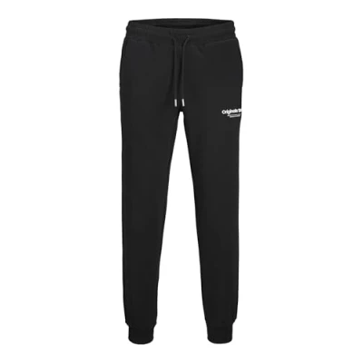 Afbeelding van JACK &amp; JONES JUNIOR joggingbroek JPSTGORDON JJVESTERBRO met tekst zwart