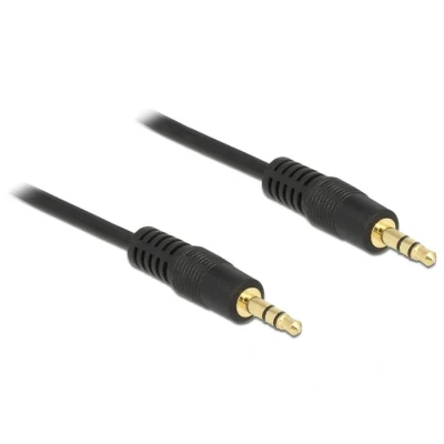 Afbeelding van Delock jack kabel 3.5 mm 3 pins male &gt; m zwart