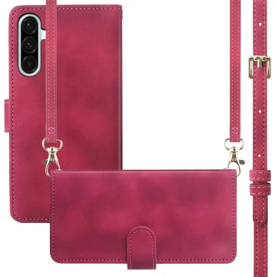 Afbeelding van Samsung Galaxy A36 Hoesje Kunstleder imoshion Koordhoesje/Bookcase Rood Telefoonhoesje