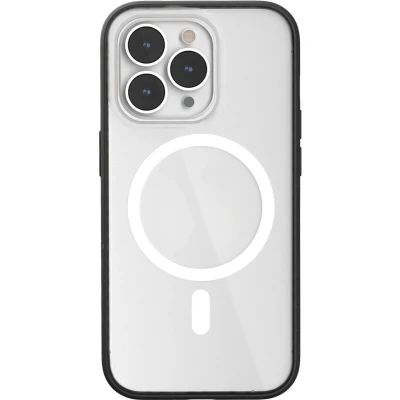 Afbeelding van Woodcessories clear Case bio MagSafe geschikt voor iPhone 14 Pro eco vriendelijk gemaakt van materialen en draadloos laden Black