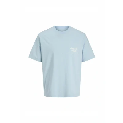 Afbeelding van Jack &amp; Jones Jornorrebro TYPO TEE SS CREW NECK PLS Tshirt print, Heren, Maat: 4XL, Skyway