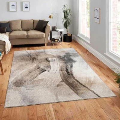 Afbeelding van Paco Home Vloerkleed Woonkamer Laagpolig Patroon Abstract Vintage Wasbaar In Wasmachine 80x150 cm