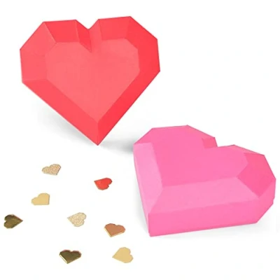 Afbeelding van Sizzix Thinlits Dies Geo Heart Box 6pk 665827 Kath Breen (01 22)