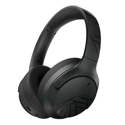 Afbeelding van PowerLocus Bluetooth hoofdtelefoon, over ear, 60 uur speeltijd, draadloze hoofdtelefoon met 4 EQ modi, Hi Fi stereo opvouwbare microfoon voor iPhone/reizen/Android/laptops (zwart)