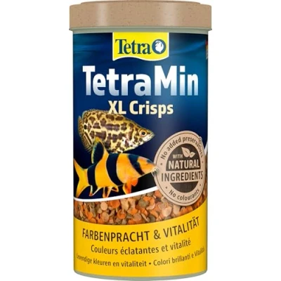 Afbeelding van Tetra Min XL Crisps visvoer voor grotere tropische siervissen met hoge voedingswaarde en minimale waterbelasting, 500 ml