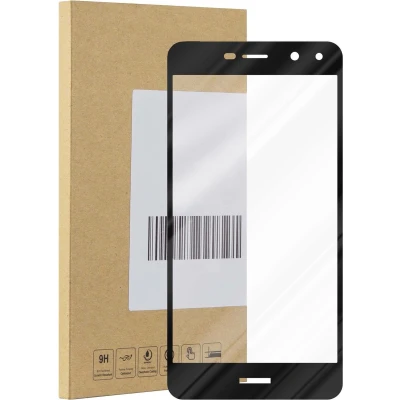 Afbeelding van Cadorabo Screenprotector geschikt voor Huawei Y5 2017 / Y6 Volledig scherm pantserfolie Beschermfolie in TRANSPARANT met ZWART Gehard (Tempered) display beschermglas 9H hardheid 3D Touch