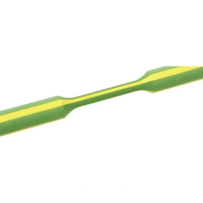 Afbeelding van HellermannTyton 319 01207 Krimpkous zonder lijm Groen, Geel 12 mm 4 Krimpverhouding:3:1 1 m