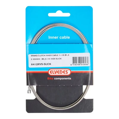 Afbeelding van Elvedes Rem binnenkabel 2250mm RVS V nippel