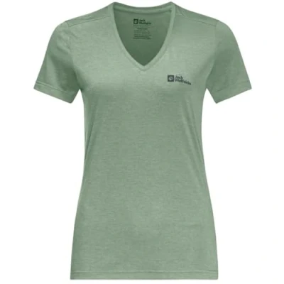 Afbeelding van Jack Wolfskin Crosstrail Tshirt basic, Dames, Maat: XL, Eucalyptus