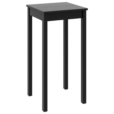 Afbeelding van Bartafel 55x55x107 cm MDF zwart