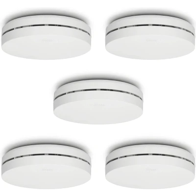 Afbeelding van Alecto SA300 5x Compacte design rookmelder met 10 jaar batterij, 5 pack, wit White