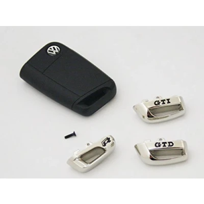 Afbeelding van Volkswagen Cap voor sleutel GTD/GTI / R Original VW Chrom/Black Autosleutel (R)
