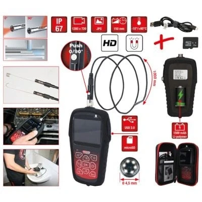 Afbeelding van KS Tools 550.7530 Endoscoop basisapparaat Sonde Ø: 4.5 mm Sondelengte: 1 m