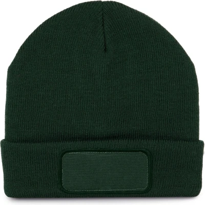 Afbeelding van K up Gerecycleerde muts met patch en Thinsulate voering KP891 Forest Green