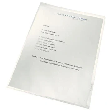 Afbeelding van Leitz Recycle L map, Transparant, Pak Van 100 Stuks map