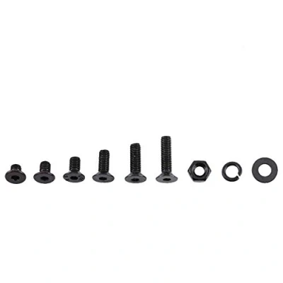 Afbeelding van Bouten en moeren Kit, 300 stks M3 zwart gelegeerd staal zeskantschroeven Bout met zeskantmoeren ringen assortiment(C)