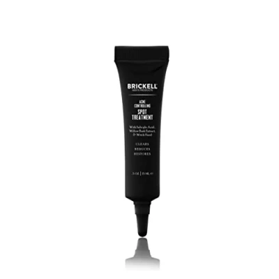 Afbeelding van Brickell Men&#039;s acne controlerende spotbehandeling voor mannen, natuurlijke en organische om te verminderen, huidcelontsteking kalmeren kalmeren, 15 ml, ongeparfumeerd